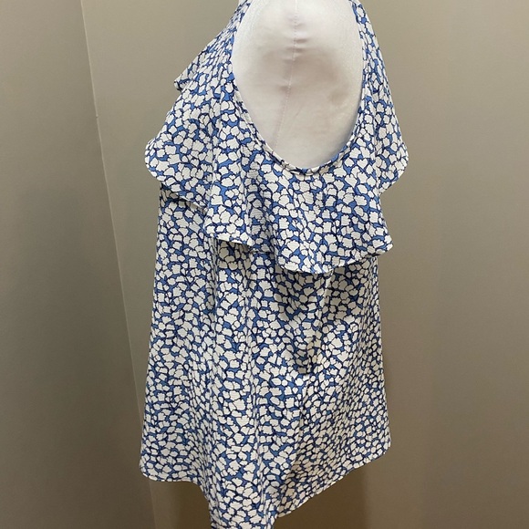 Michael Kors Blue and White Blouse - Picture 2 of 5